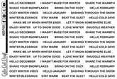 Winter Line Quotes || Deco Sheet